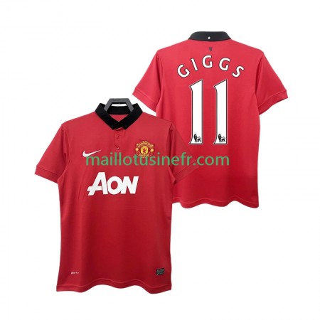 Maillot de Foot Manchester United GIGGS 11 2013 2014 Domicile Retro